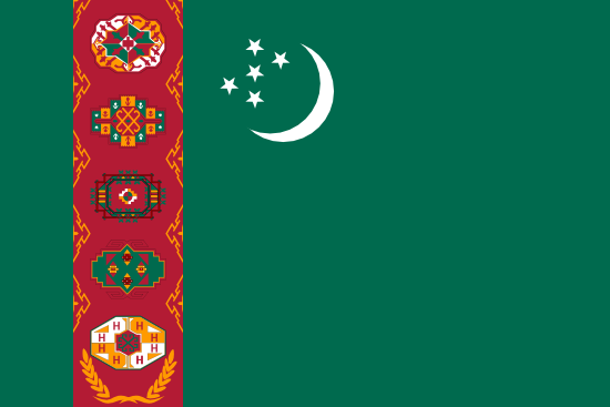 drapeau Turkmenistan